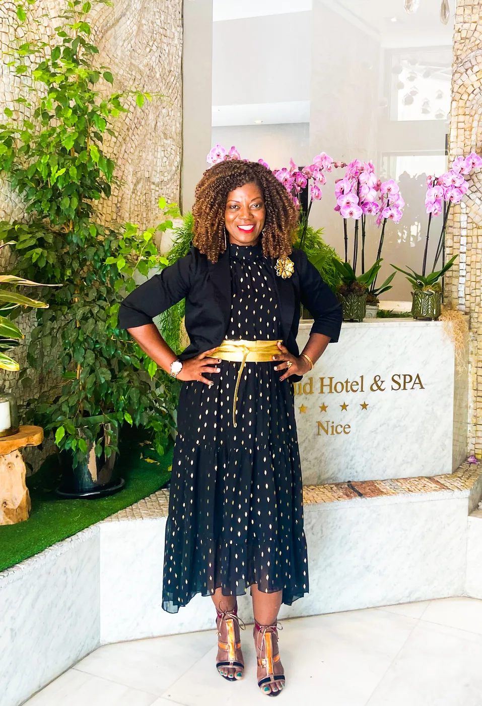 Shona Bramble at a hotel in Nice, France.